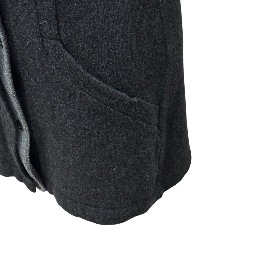 Horny Toad Monterosa Car Coat Wool Blend Size Small Charcoal Grey Pockets - Picture 3 of 11